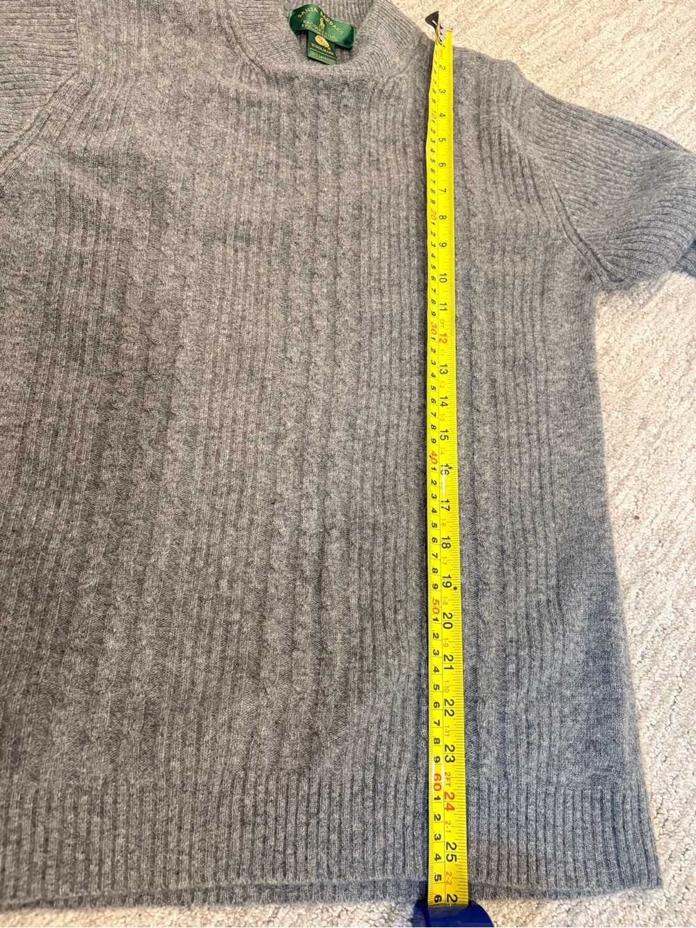 Vintage Ralph Lauren Santa Barbara Racquet Club 100% Lambswool Rib Knit Sweater - Picture 9 of 11